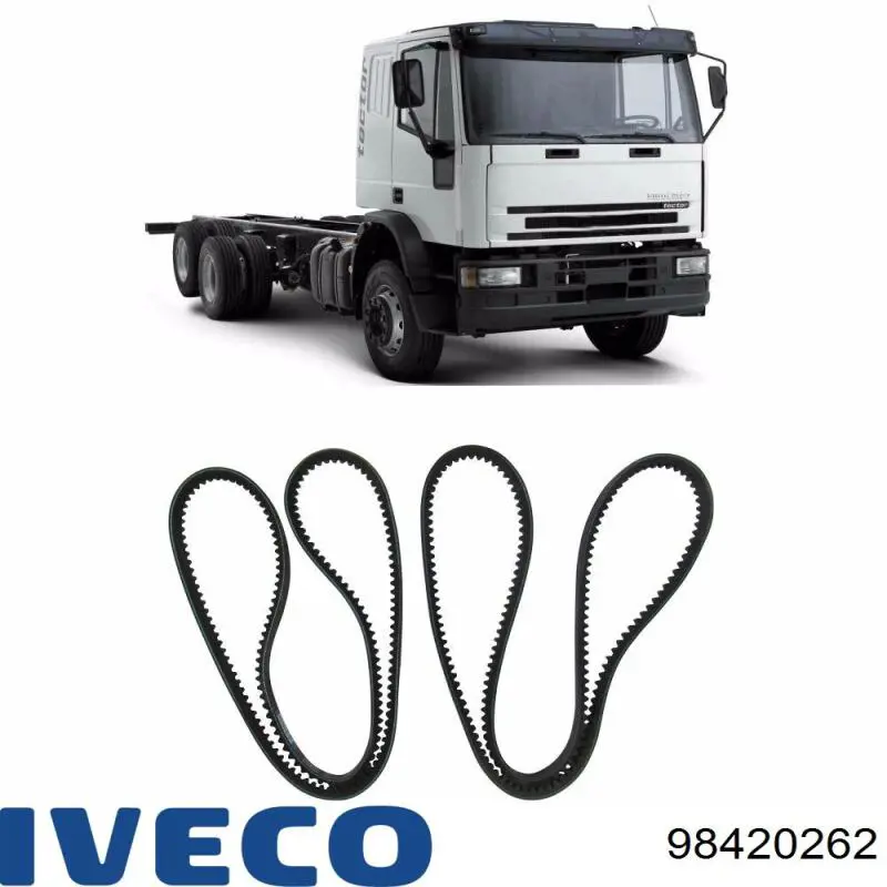 Correa de alternador 98420262 Iveco