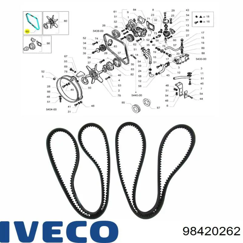 Comprar 98420262 Iveco Correa trapezoidal