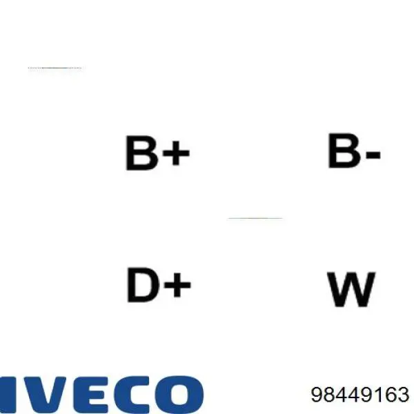 98449163 Iveco alternador