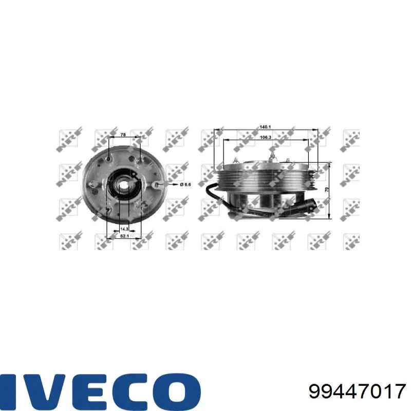 Embrague, ventilador de refrigeración Iveco 99447017 precio, desde 196,62 EUR