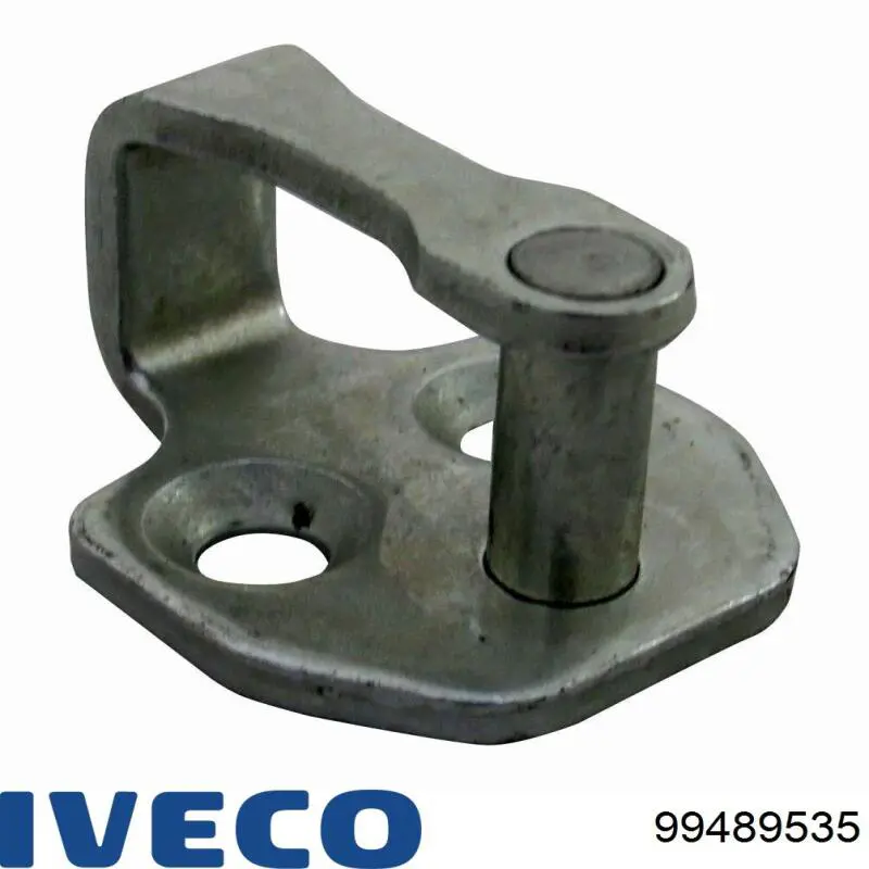 99489535 Iveco Pieza de enganche inferior izquierda del pestillo de la puerta trasera de doble hoja