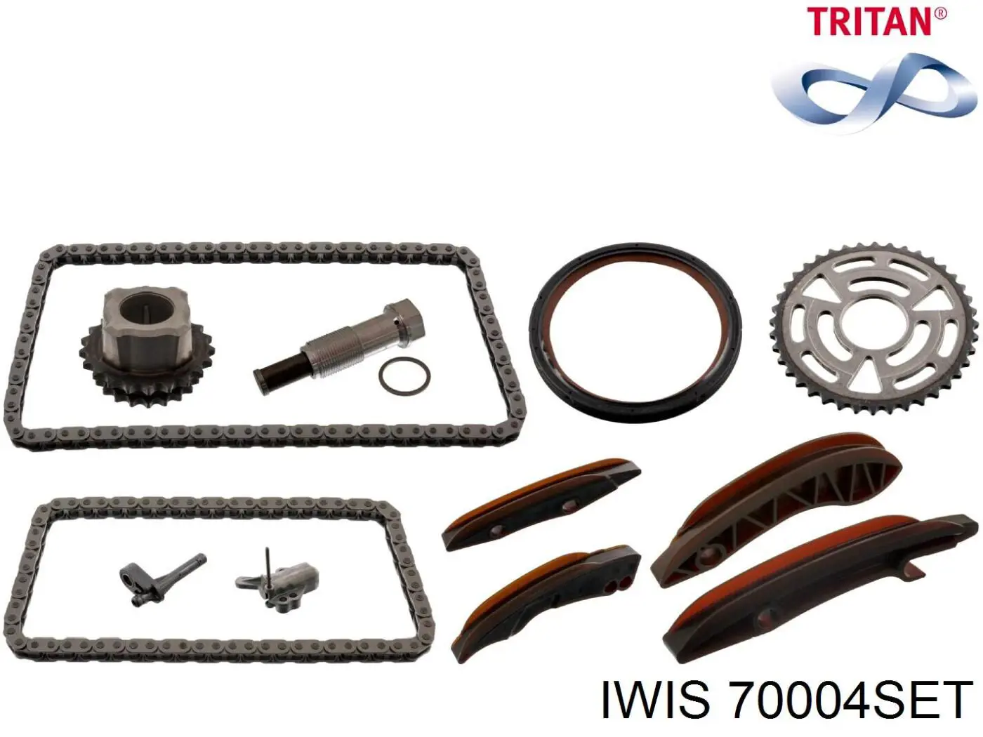 70004Set Iwis cadena de distribución superior, kit