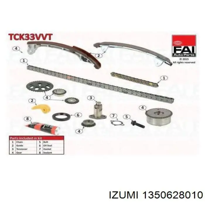 Cadena de distribución Izumi 1350628010 precio, desde 77,77 EUR