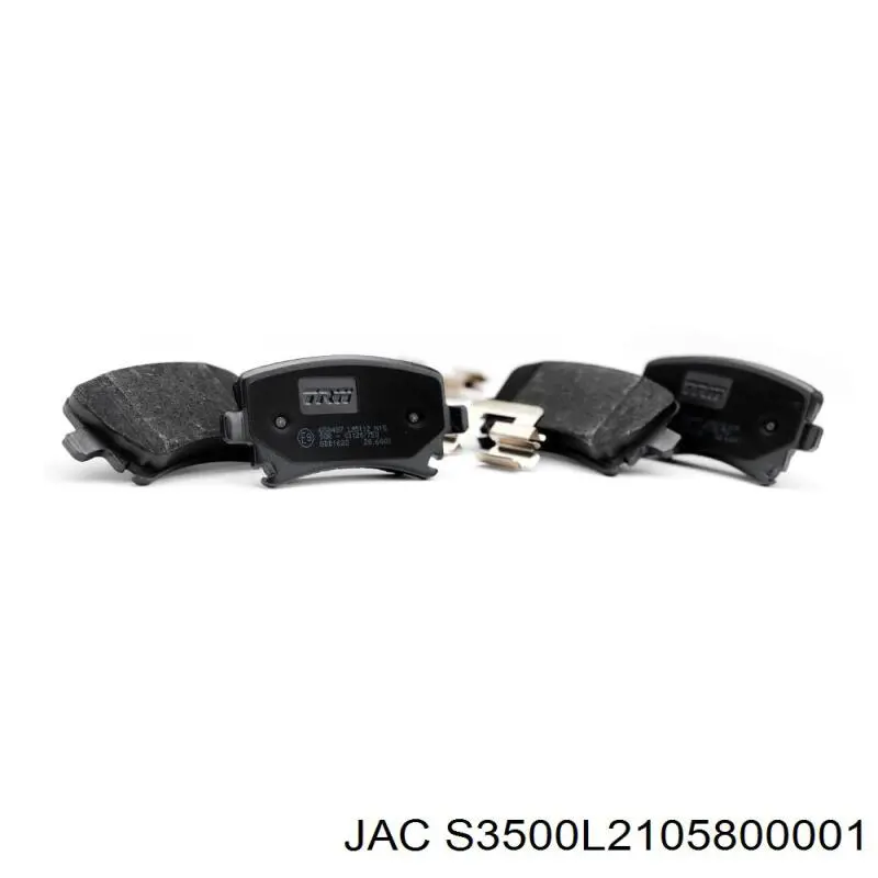 S3500L2105800001 JAC pastillas de freno delanteras