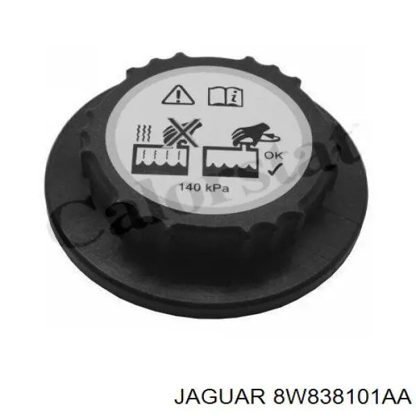 8W838101AA Jaguar Tapón del radiador de refrigerante