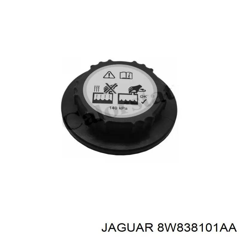 8W838101AA Jaguar tapón de expansión de refrigerante/anticongelante