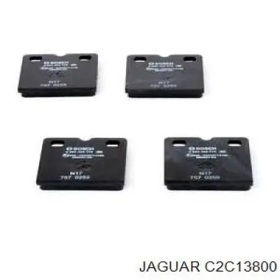 C2C13800 Jaguar pastillas de freno traseras