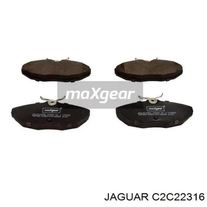 C2C22316 Jaguar pastillas de freno traseras