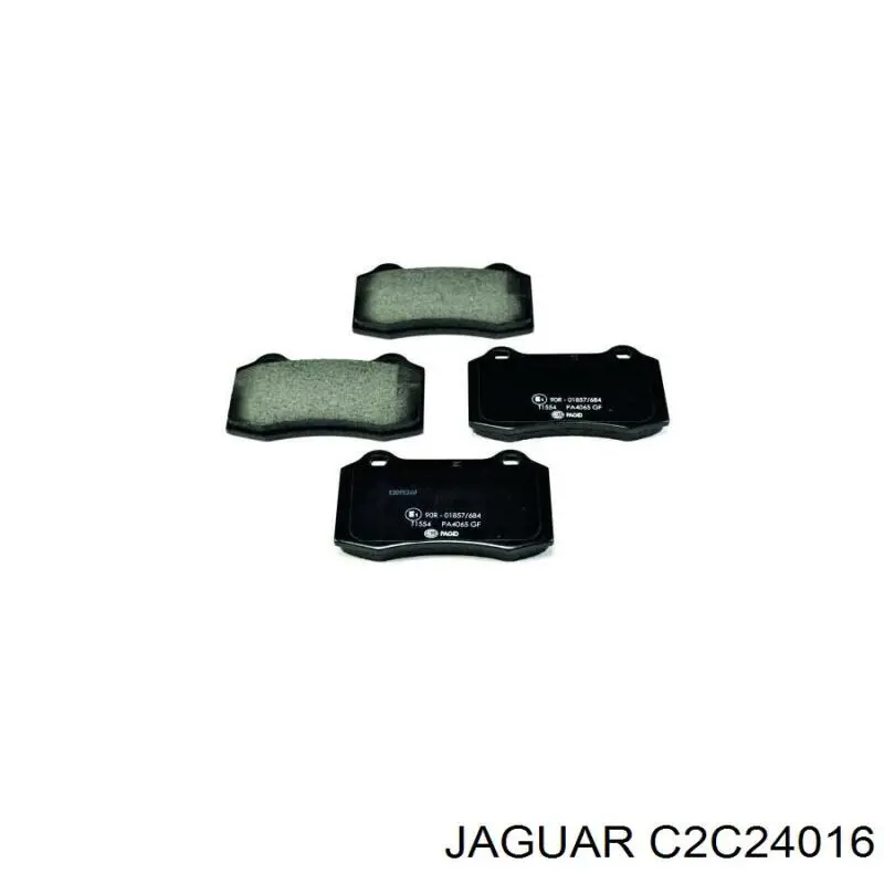 C2C24016 Jaguar pastillas de freno traseras