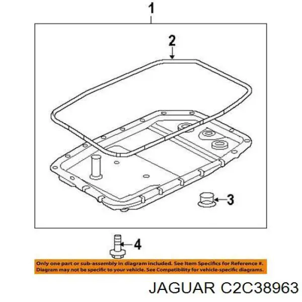 C2C38963 Jaguar Cárter de aceite, caja automática