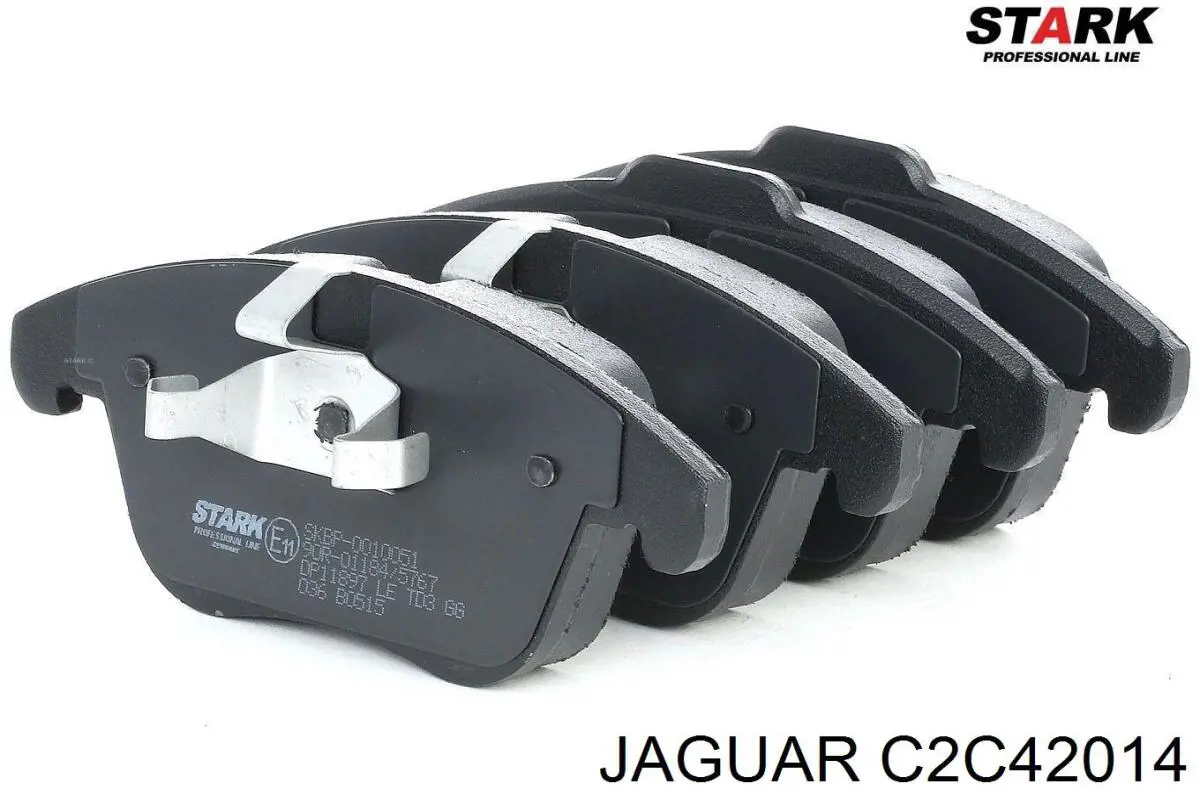 C2C42014 Jaguar pastillas de freno delanteras