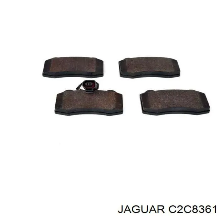C2C8361 Jaguar pastillas de freno traseras
