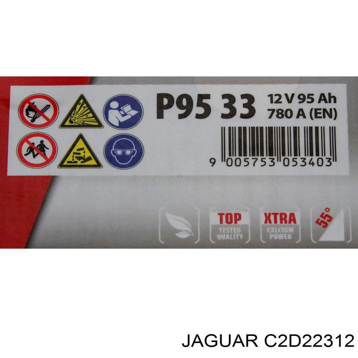 C2D22312 Jaguar Batería Start-Stop