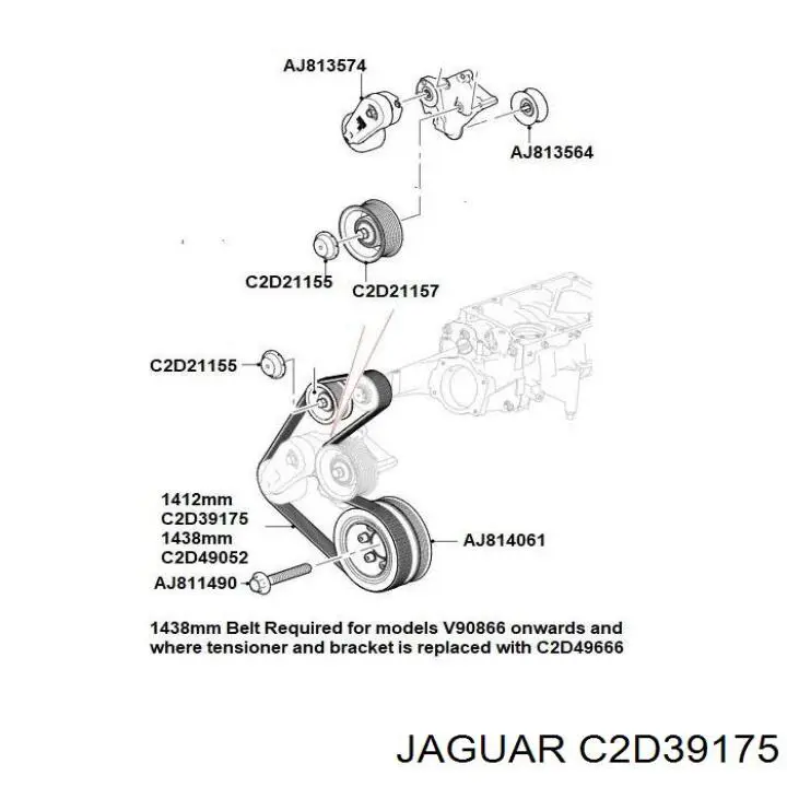 C2D39175 Jaguar Correa poly v