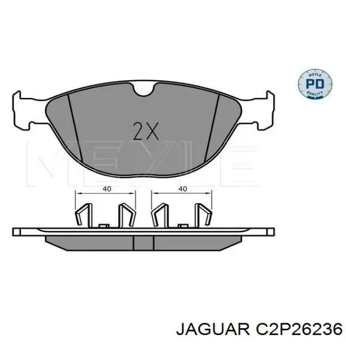 T2R22312 Jaguar pastillas de freno delanteras