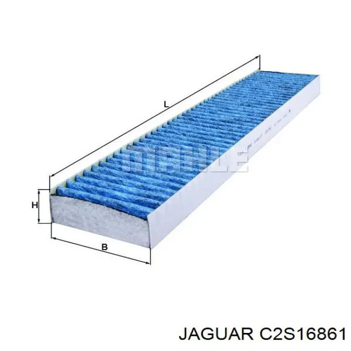 Filtro de habitáculo C2S16861 Jaguar