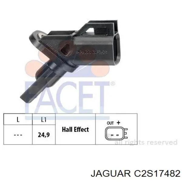 Sensor ABS delantero Jaguar X-type CF1