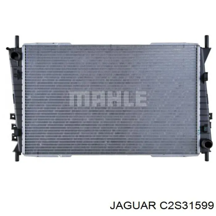 C2S31599 Jaguar radiador refrigeración del motor