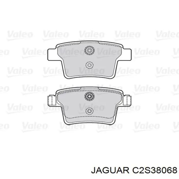 C2S38068 Jaguar pastillas de freno traseras