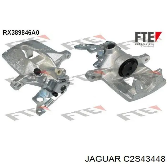 C2S43448 Jaguar pinza de freno trasero derecho