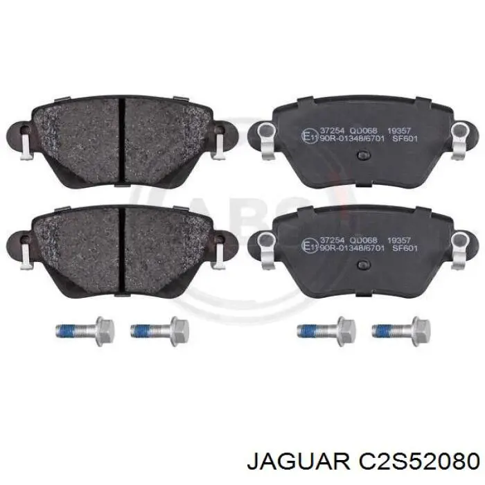 Pastillas de freno traseras C2S52080 Jaguar