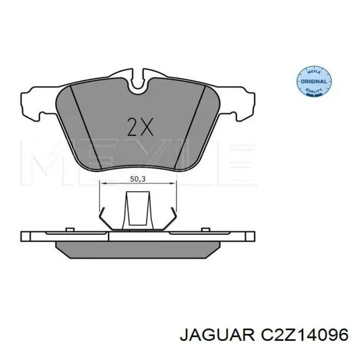 C2Z14096 Jaguar Pastillas delanteras