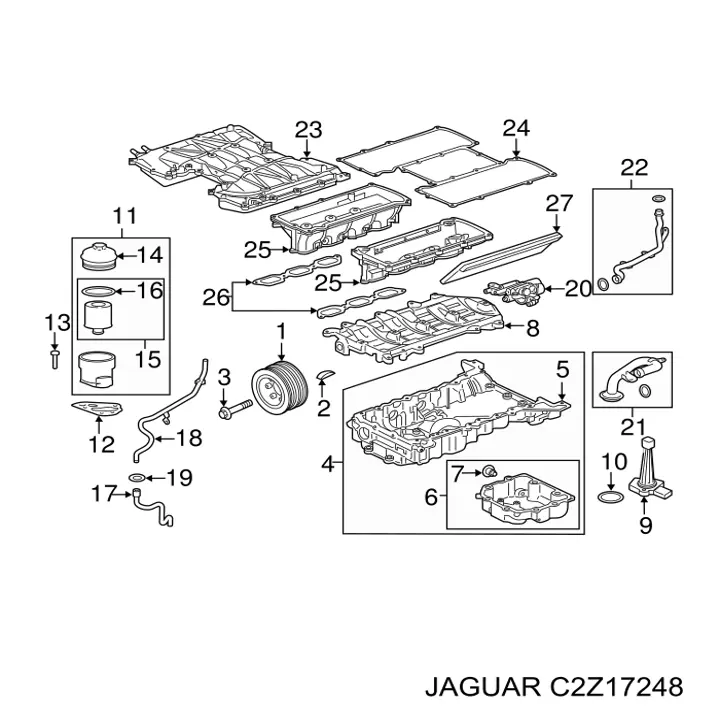 Junta de colector de admisión Jaguar C2Z17248 precio, desde 8,94 EUR