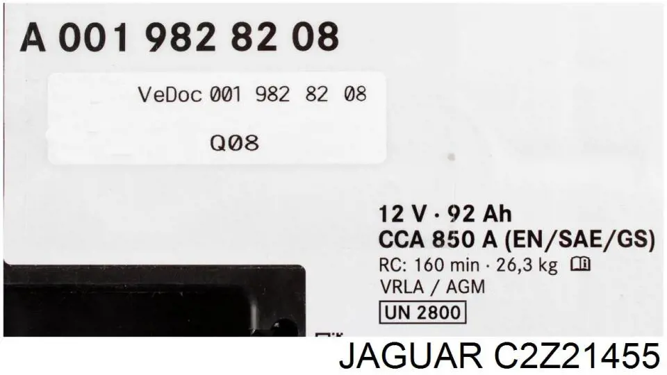 Batería T4A2711 Jaguar