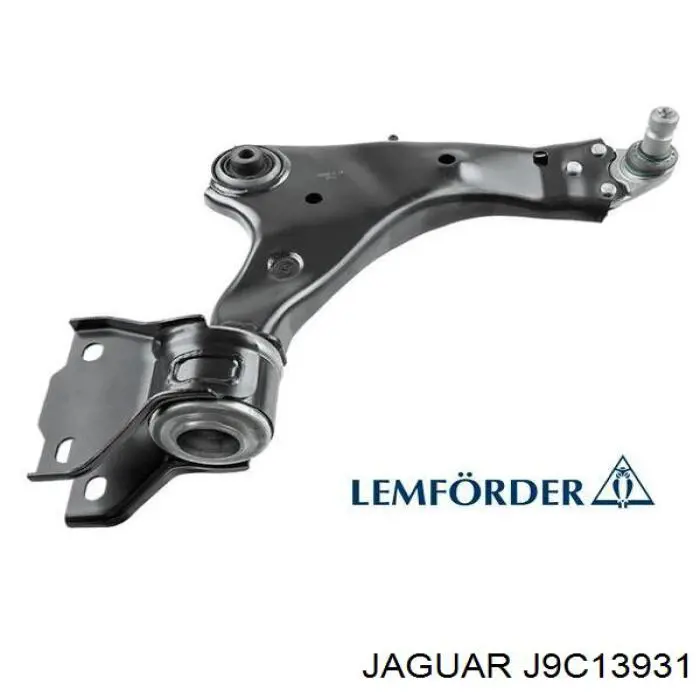 J9C13931 Jaguar barra oscilante, suspensión de ruedas delantera, inferior derecha