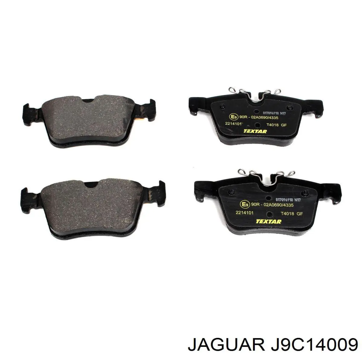 J9C14009 Jaguar Pastillas freno traseras