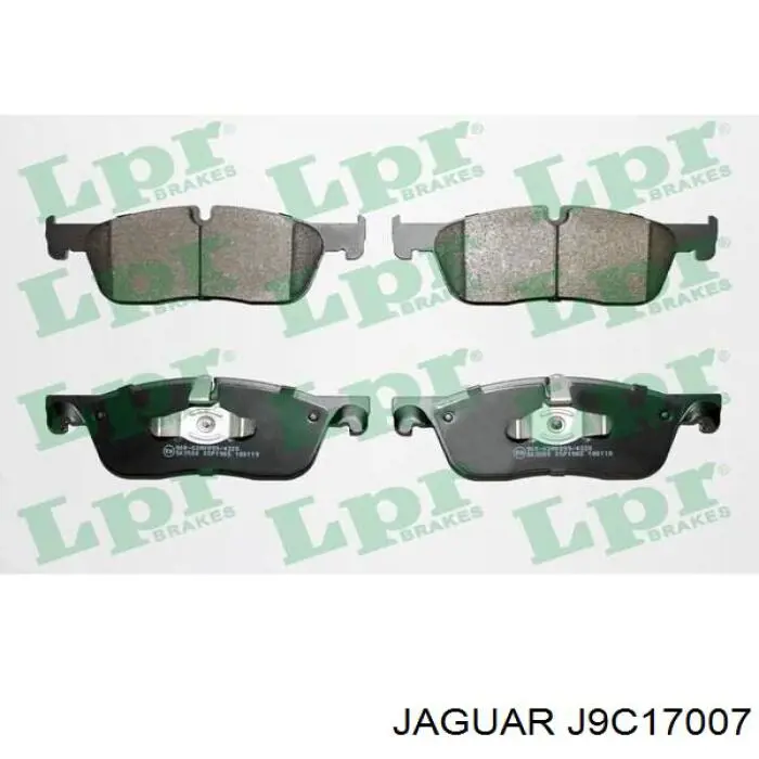 J9C17007 Jaguar pastillas de freno delanteras