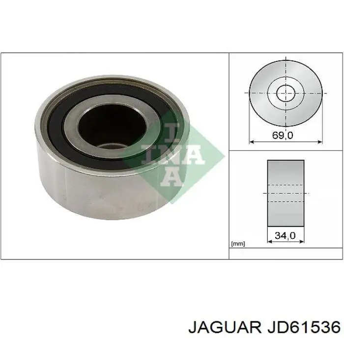 Polea correa distribución JD61536 Jaguar