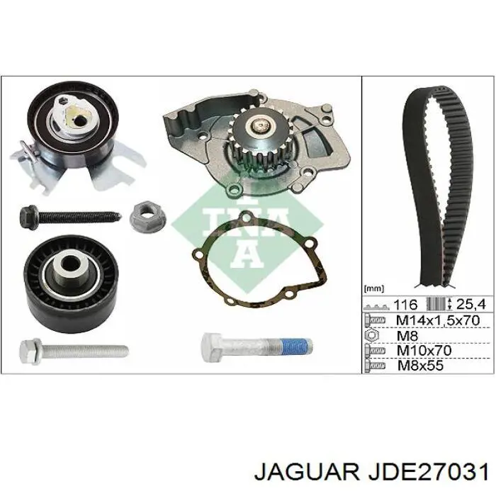 JDE27031 Jaguar corona del sensor de posicion cigueñal