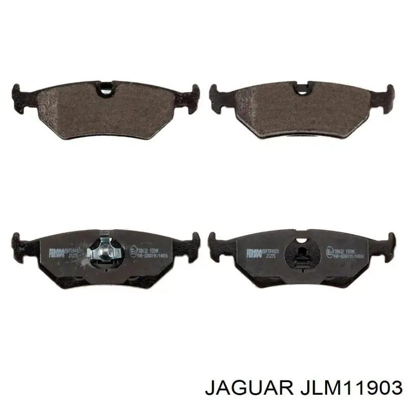 JLM11903 Jaguar pastillas de freno traseras