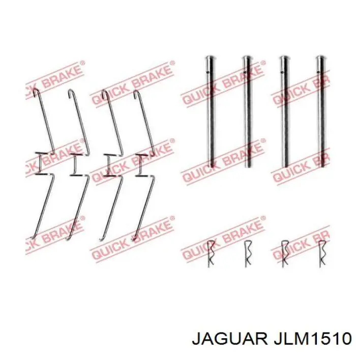 JLM1510 Jaguar pastillas de freno delanteras