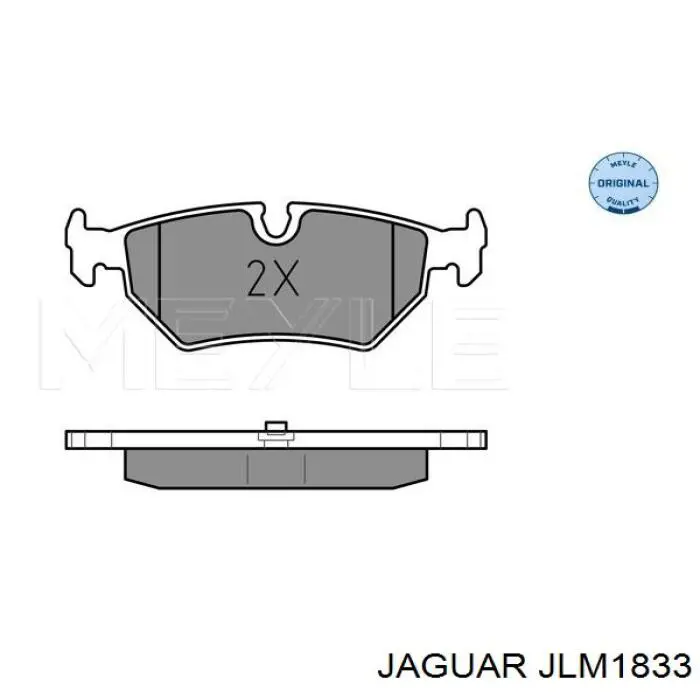 JLM1833 Jaguar pastillas de freno traseras
