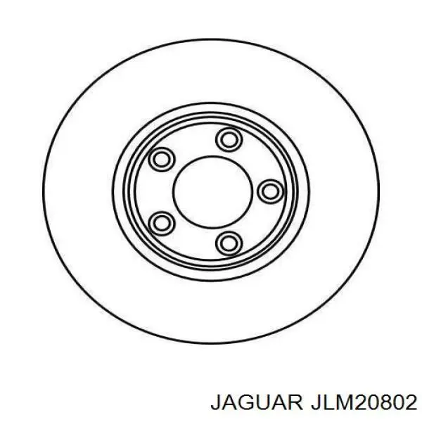 Disco de freno trasero JLM20802 Jaguar