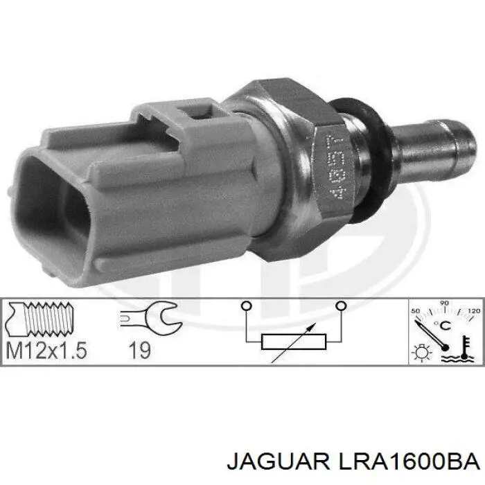 LRA1600BA Jaguar sensor de temperatura del refrigerante