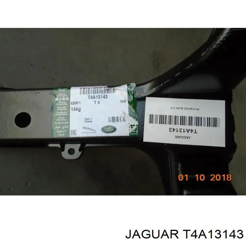Soporte superior del radiador (panel de montaje de faros) Jaguar T4A13143 precio, desde 154,28 EUR