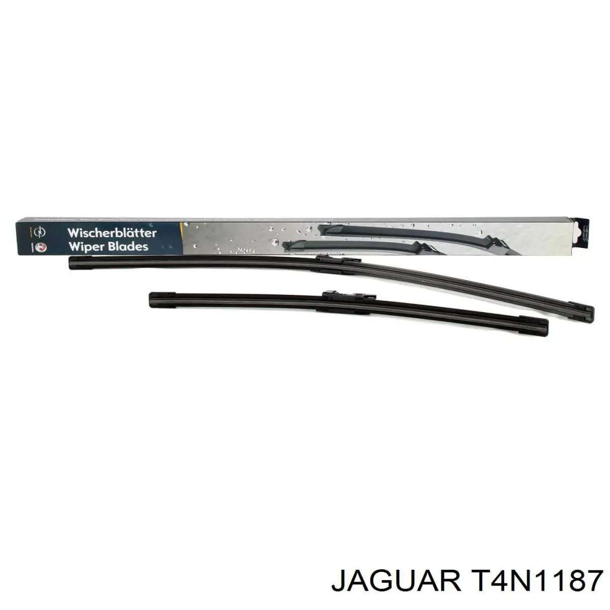 T4N1187 Jaguar juego de limpiaparabrisas de luna delantera, 2 piezas