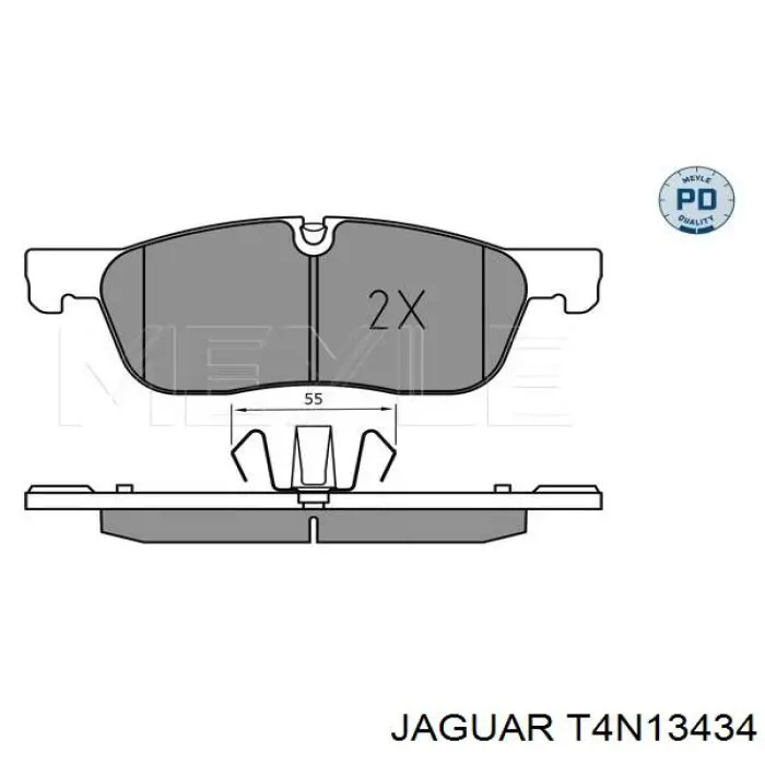 Comprar T4N13434 Jaguar Pastillas delanteras de freno