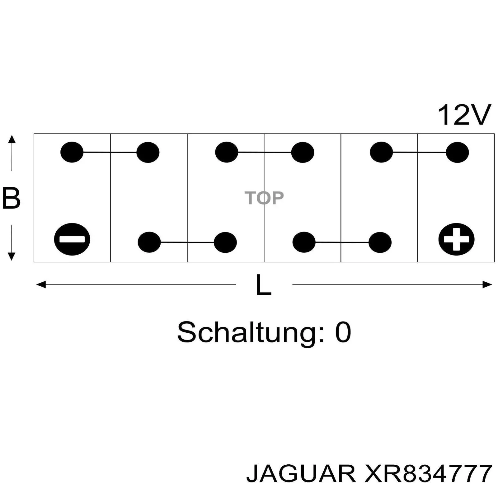 XR834777 Jaguar Batería Start-Stop