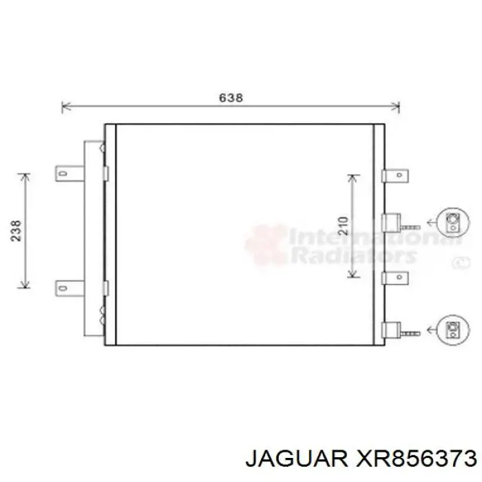 XR856373 Jaguar condensador aire acondicionado