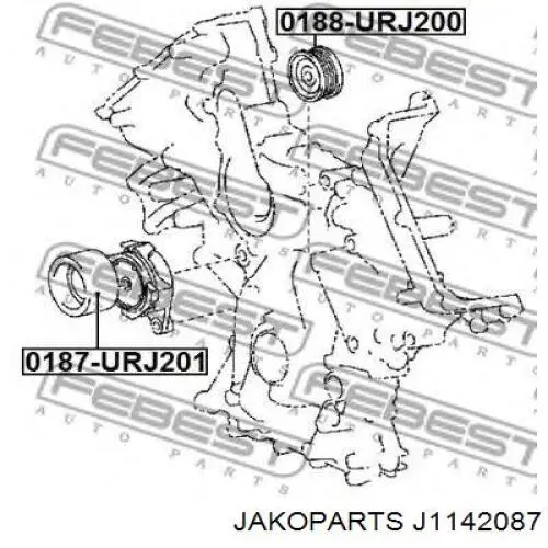 Tensor de correa de alternador para Toyota Land Cruiser J200