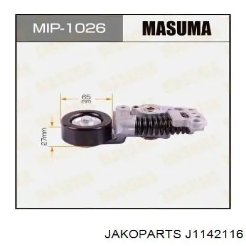 J1142116 Jakoparts tensor de correa, correa poli v