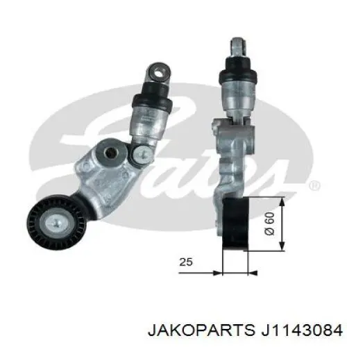 J1143084 Jakoparts tensor de correa, correa poli v