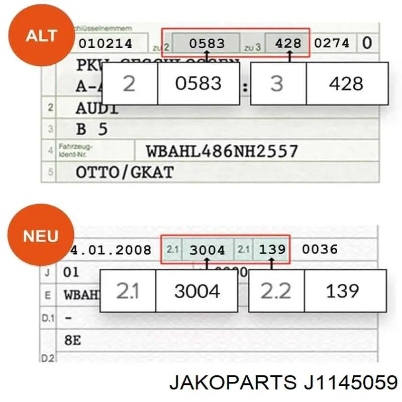 J1145059 Jakoparts tensor de la correa de distribución