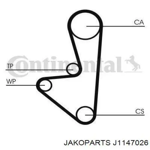 Tensor de la correa de distribución Subaru 13068AA025