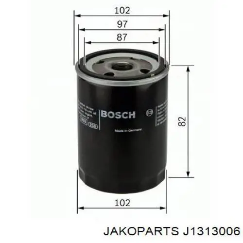 Comprar J1313006 Jakoparts Filtros de aceite