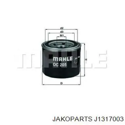 Comprar J1317003 Jakoparts Filtros de aceite